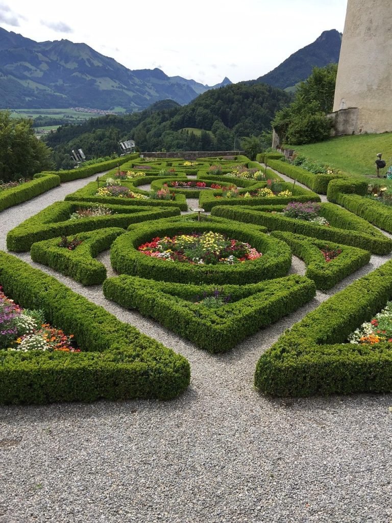 garden, flower background, beautiful flowers, topiary, hedge, outdoor, gardening, landscape, botanical, shrub, flower wallpaper, flowers, nature, maze, botany, landscaping, castle