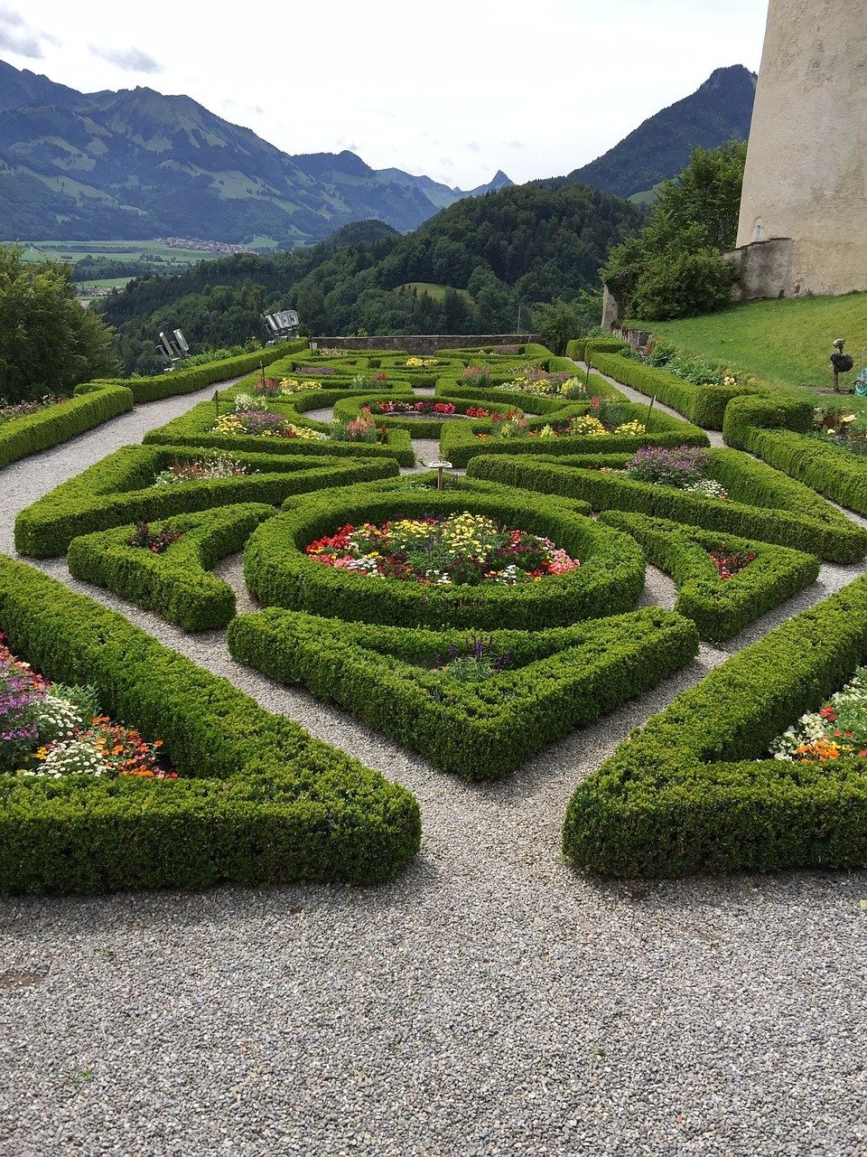 garden, flower background, beautiful flowers, topiary, hedge, outdoor, gardening, landscape, botanical, shrub, flower wallpaper, flowers, nature, maze, botany, landscaping, castle